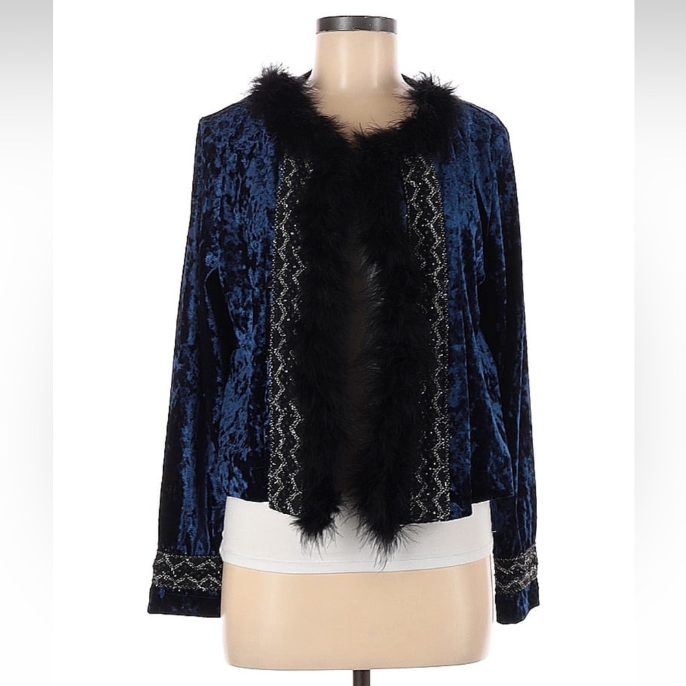 Blue Velvet signature Cardigan
